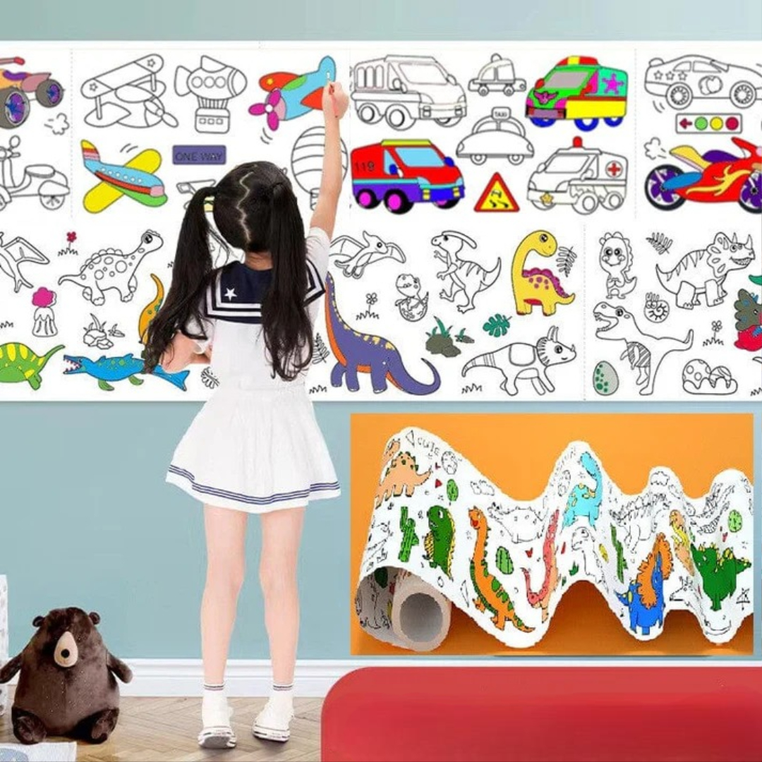 Farvelægning af rulle