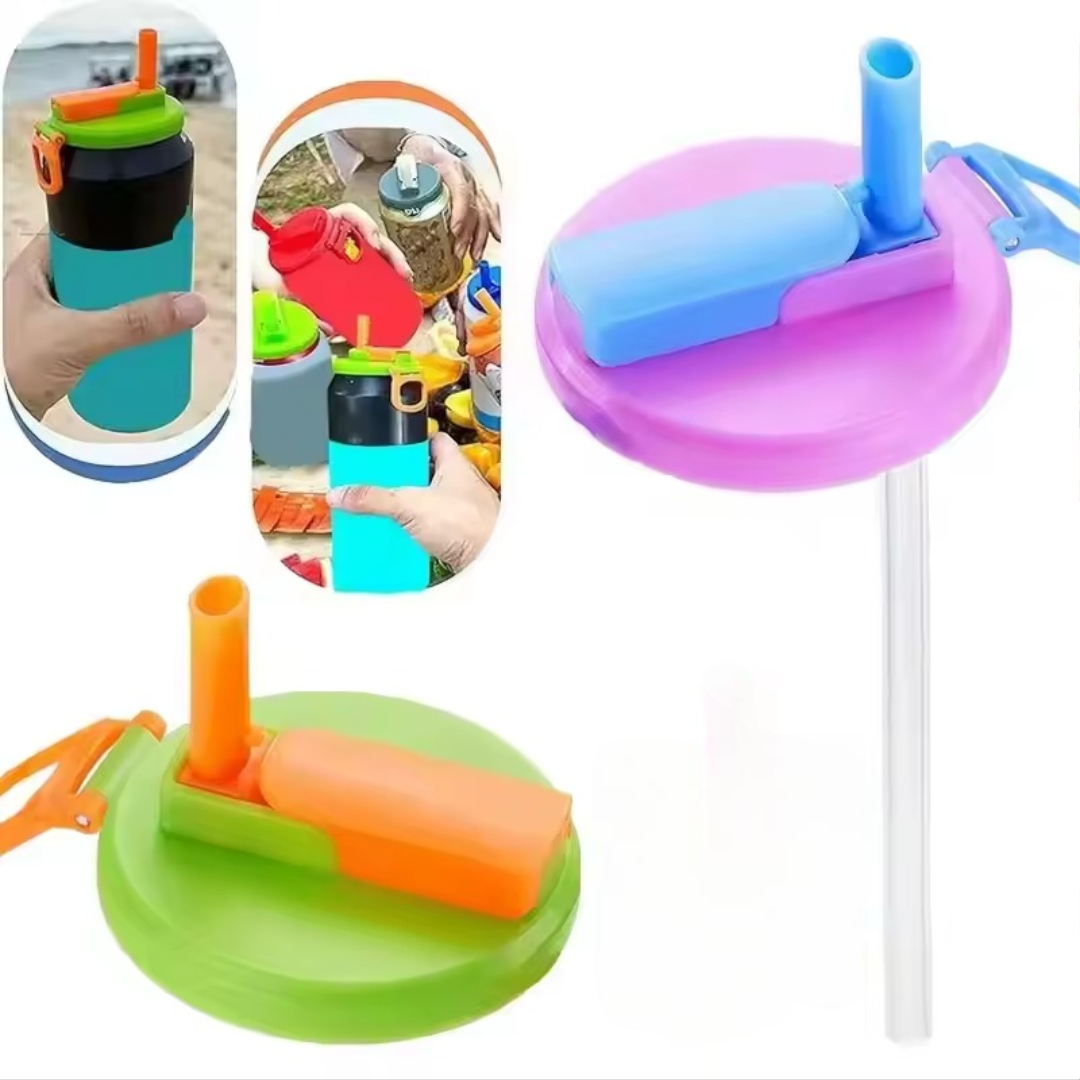 Holder til drikkedunk med låg