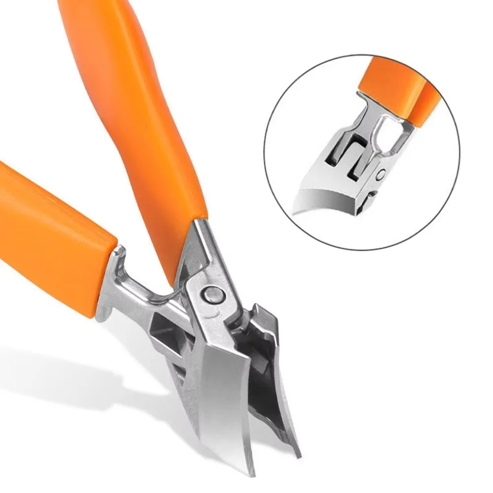 Vinklet negleklipper med stænkskærm (2 stk.)