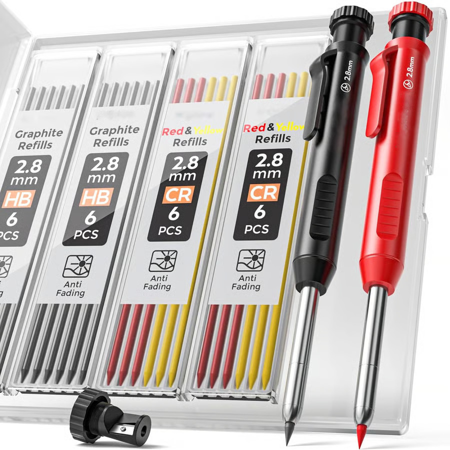 Tømrerblyant med spidser