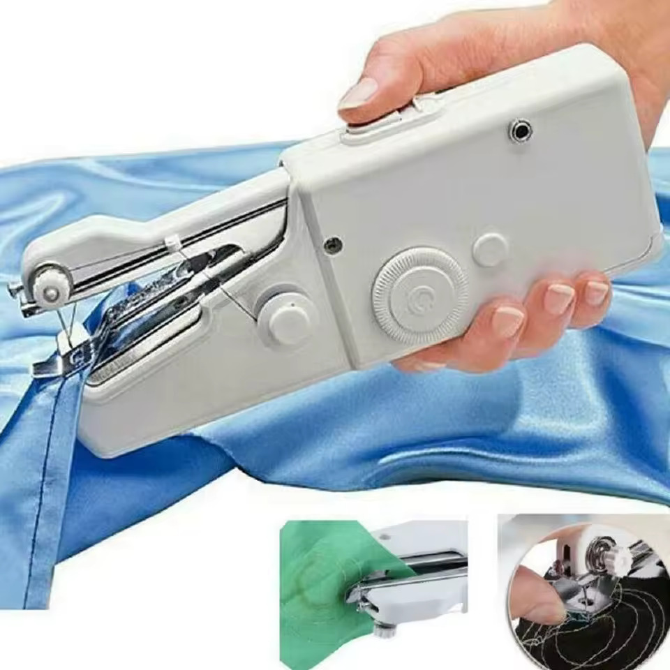 Håndholdt mini elektrisk symaskine