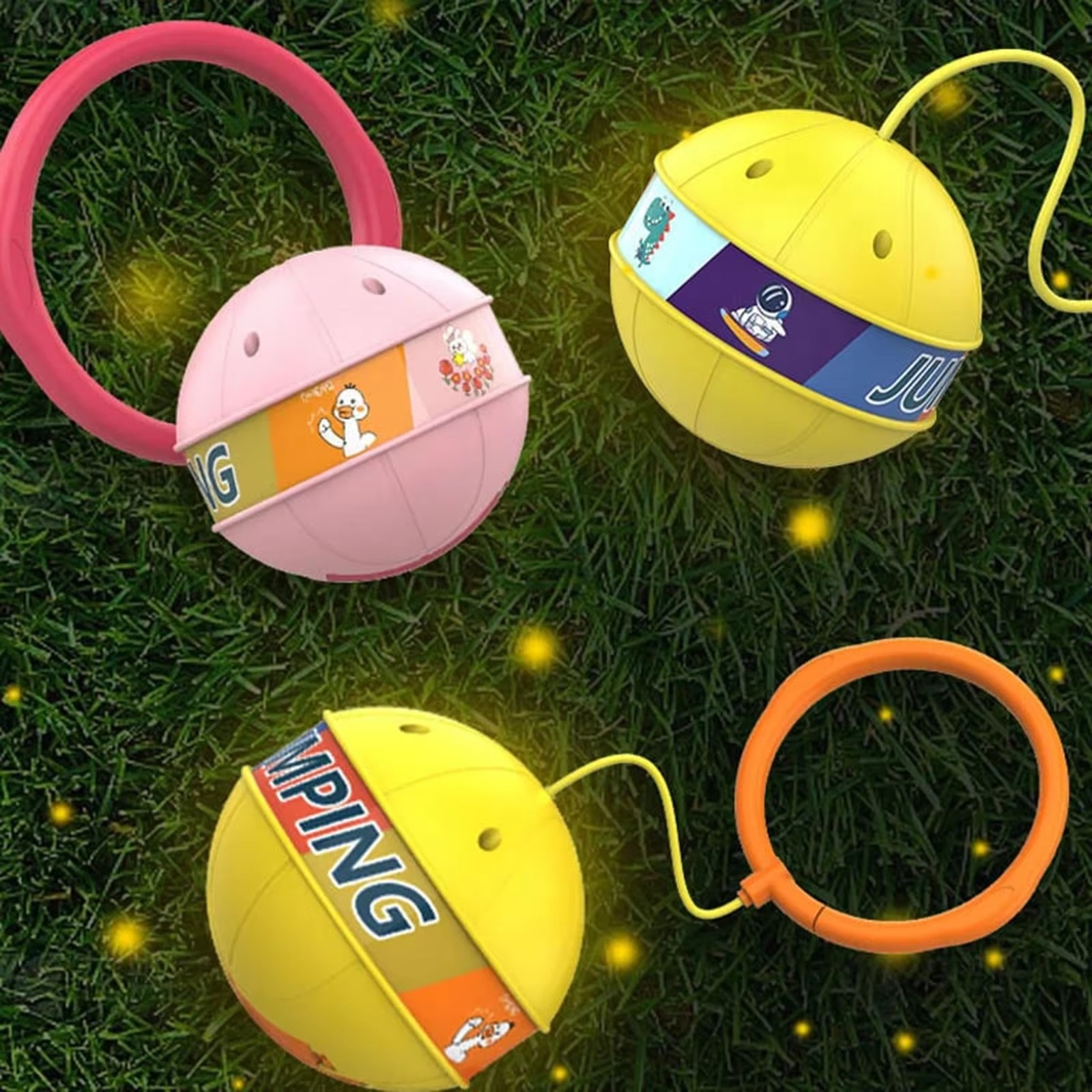 Glowing bouncing ball