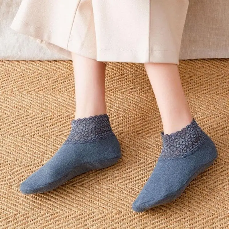 Lace warmer socks