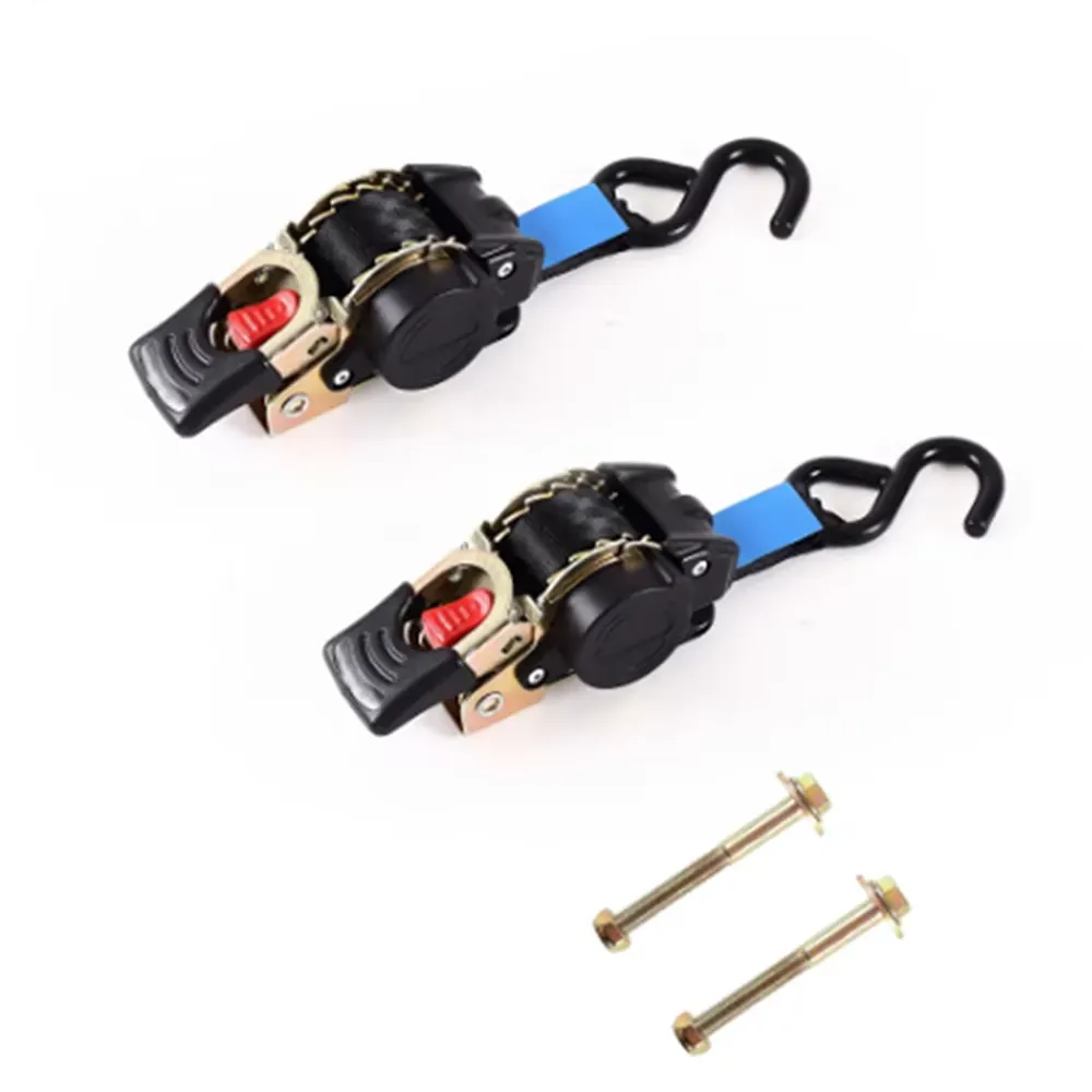 Retractable ratchet strap