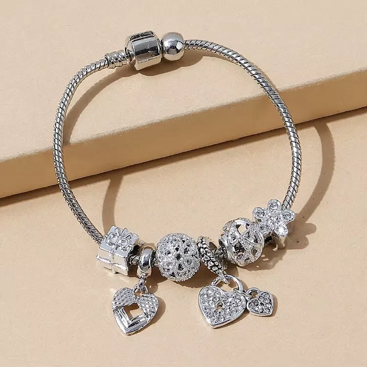 Dazzling charm bracelet