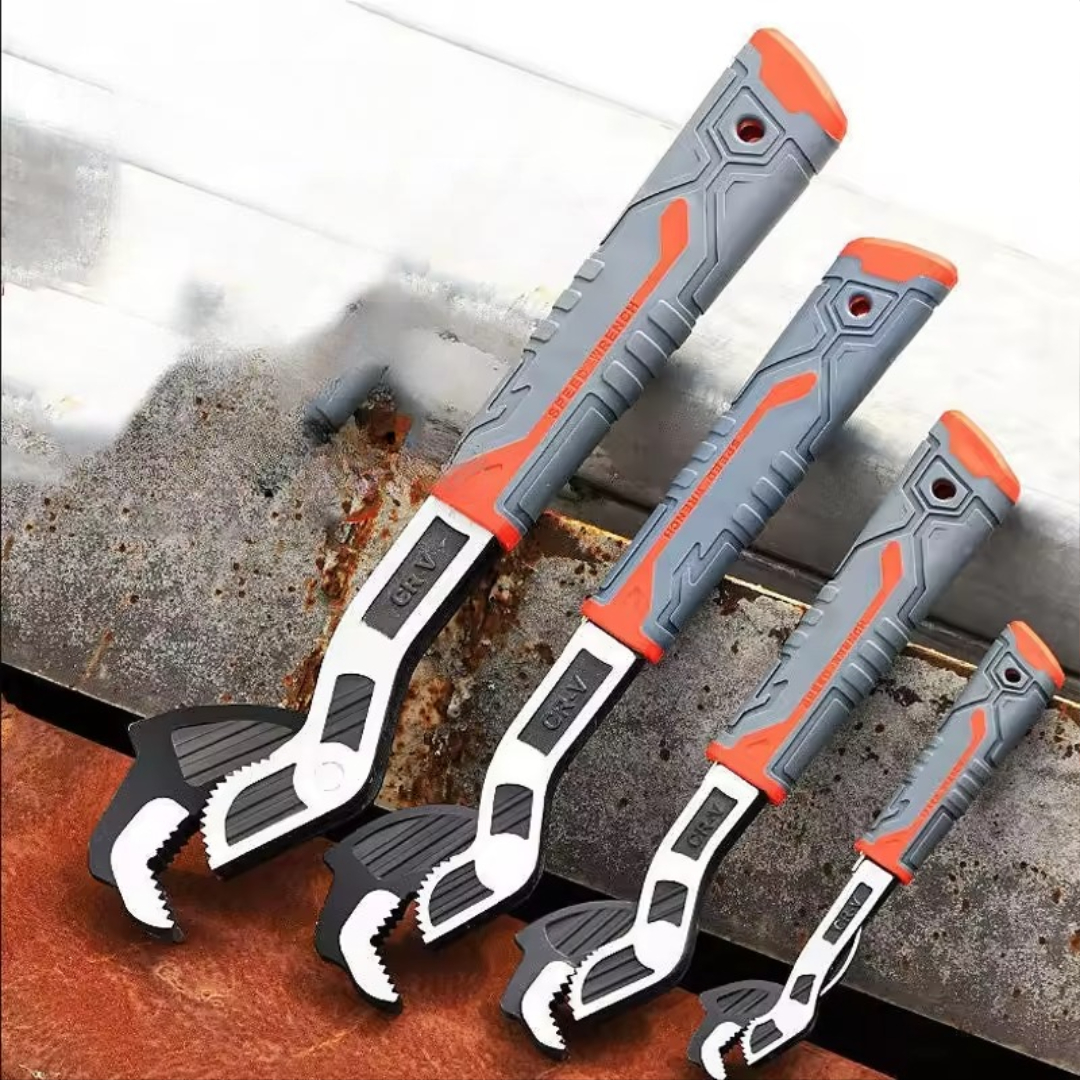 Self-locking pipe wrench tool