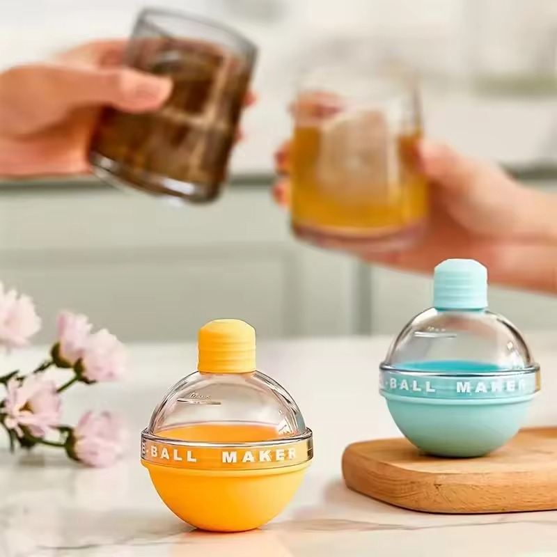 Silicone ice ball molds