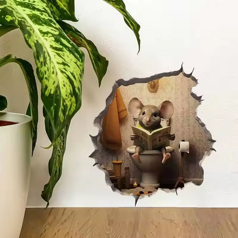 Mouse hole decals
