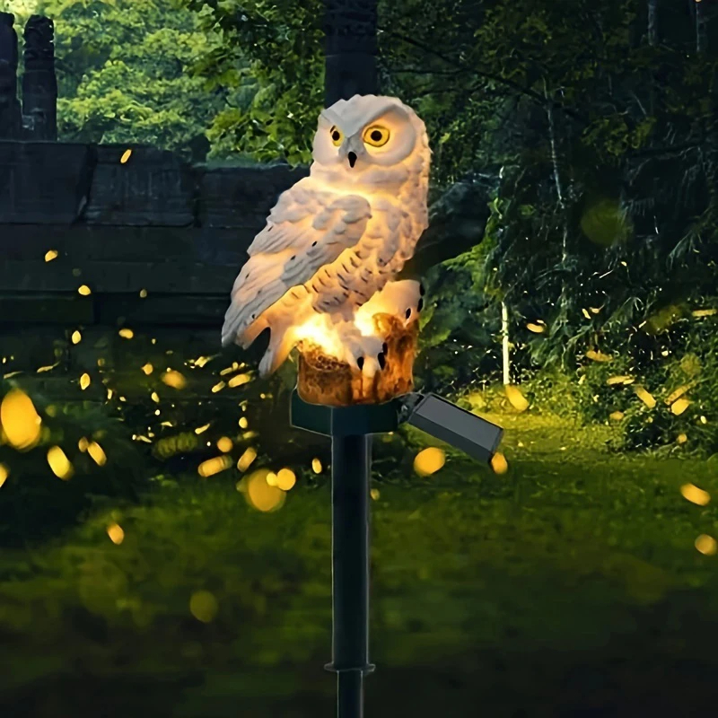 Solar owl light