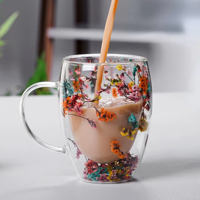 Glass mugs