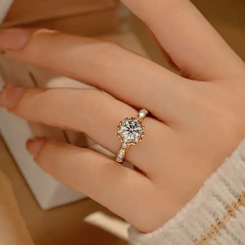 Moissanite ring