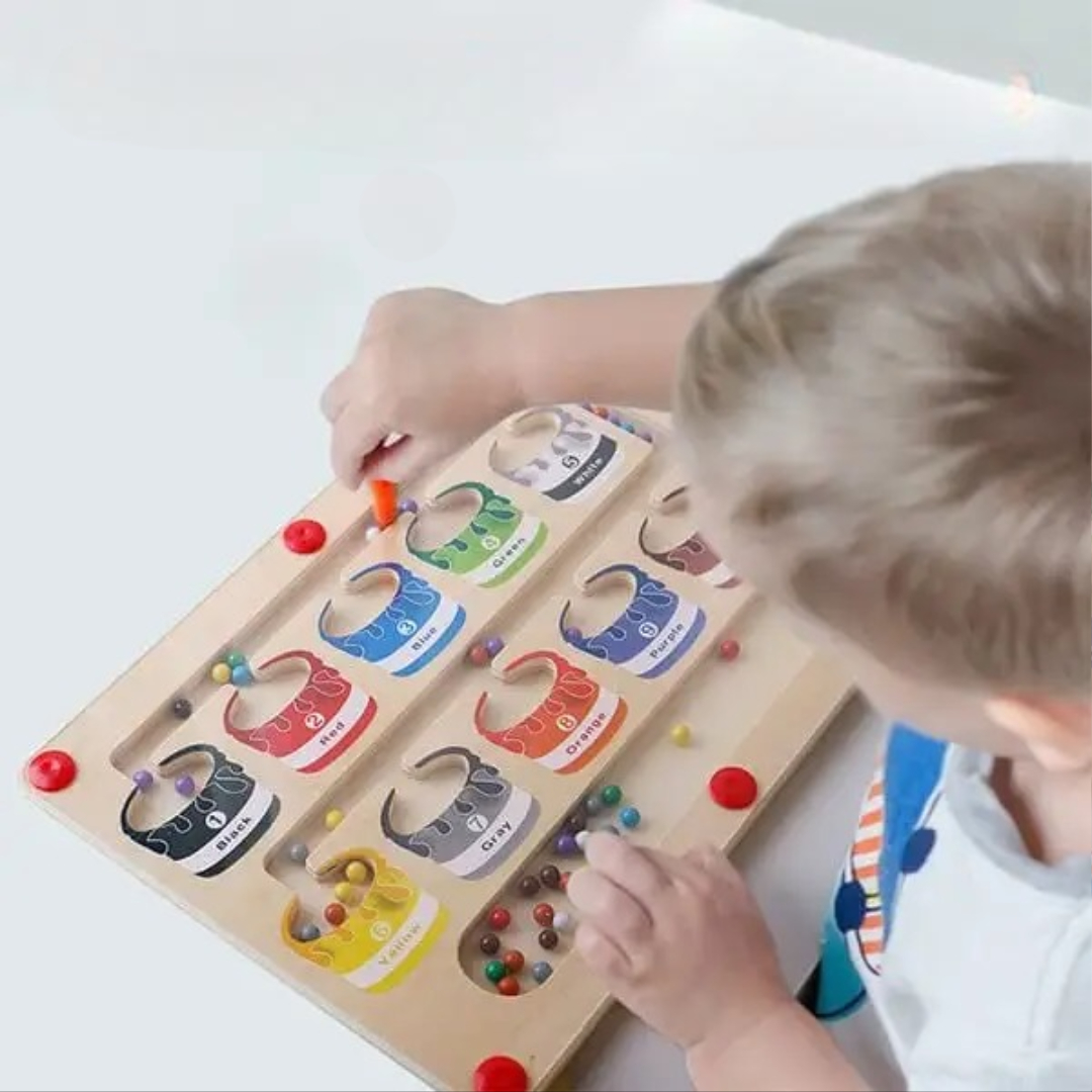 Magnetic maze toy