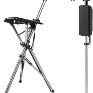 Folding seat cane