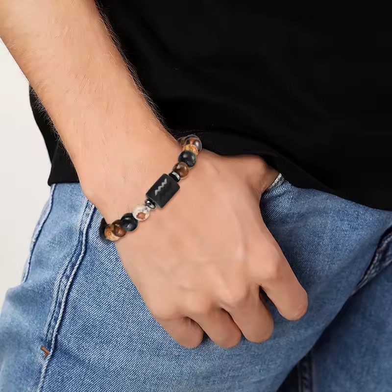 Zodiac stone bracelet