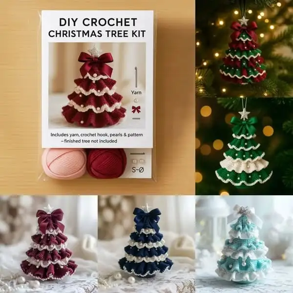 DIY crochet Christmas tree kit