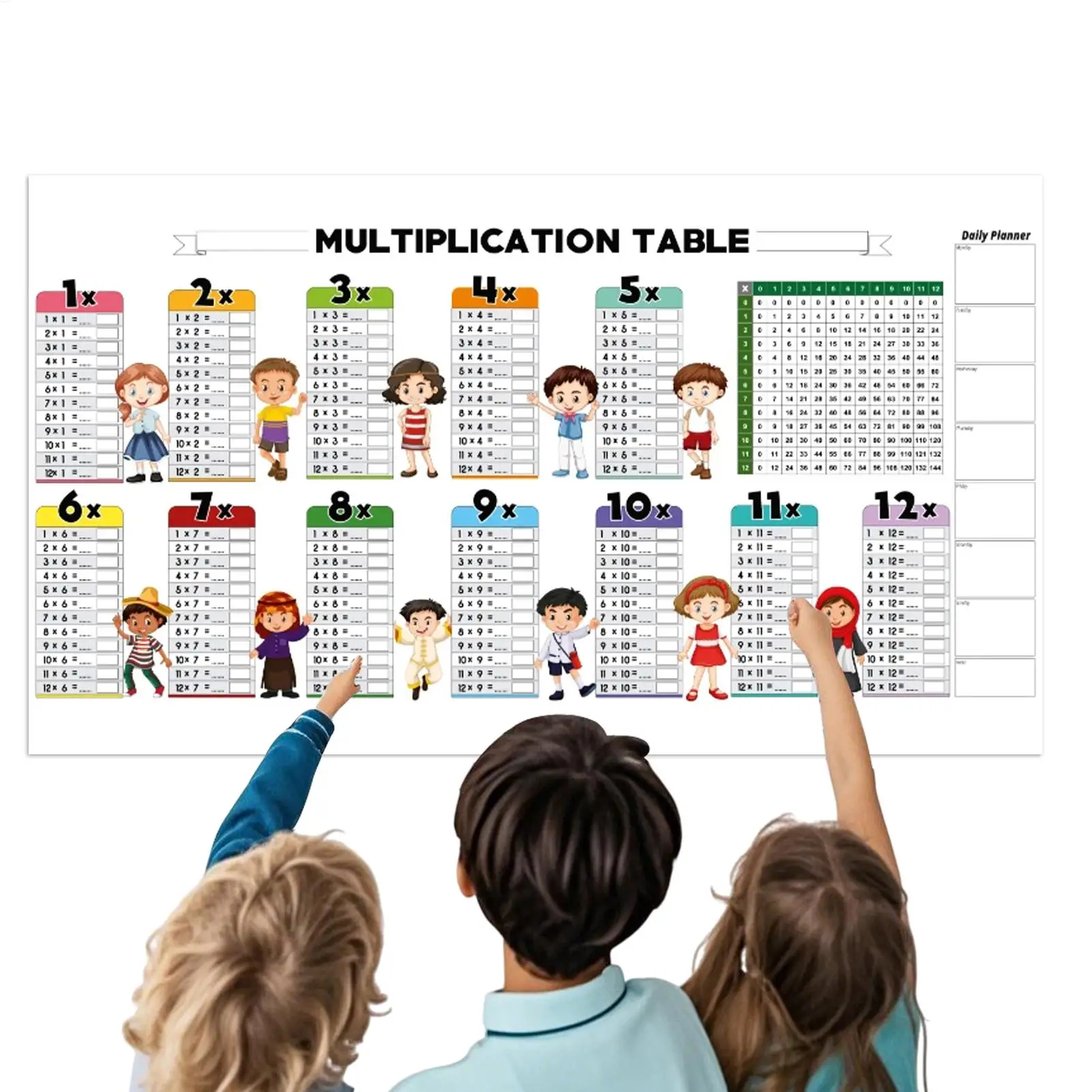 Erasable multiplication game