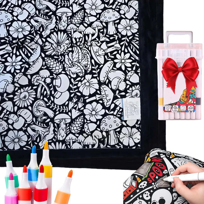 DIY coloring blanket