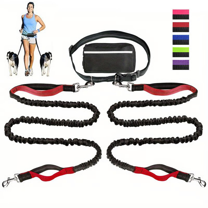 Hands-free dog leash