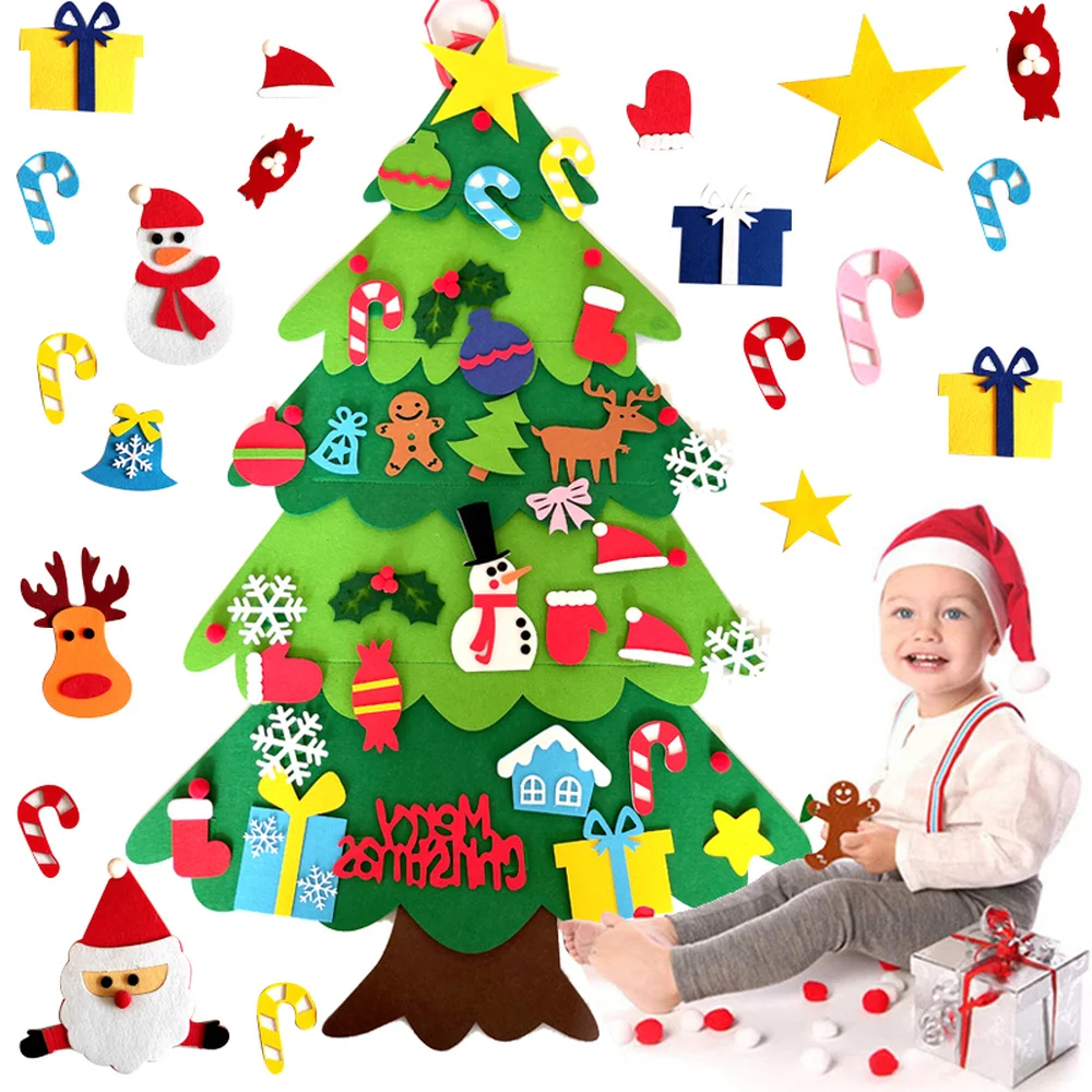 DIY felt Christmas tree set