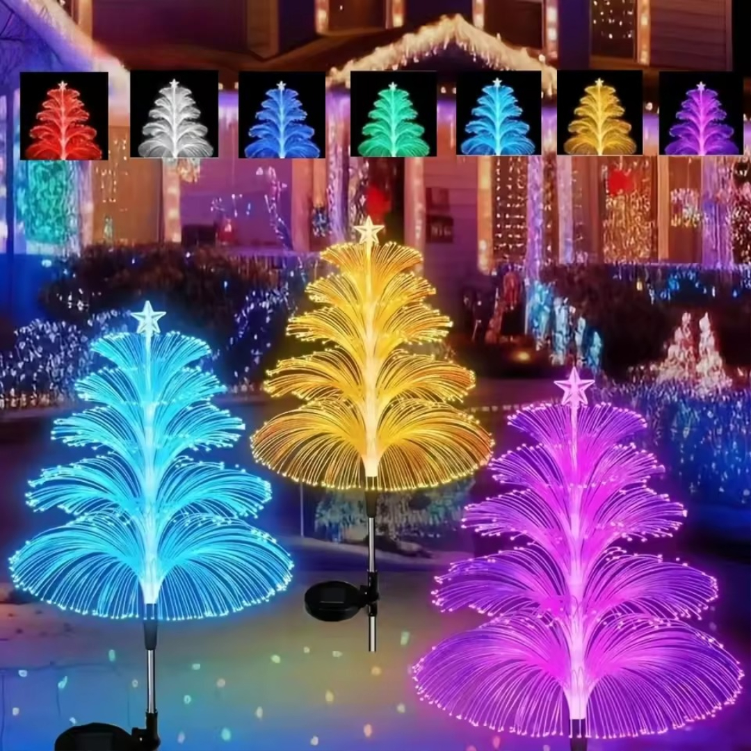 Solar Christmas tree lights