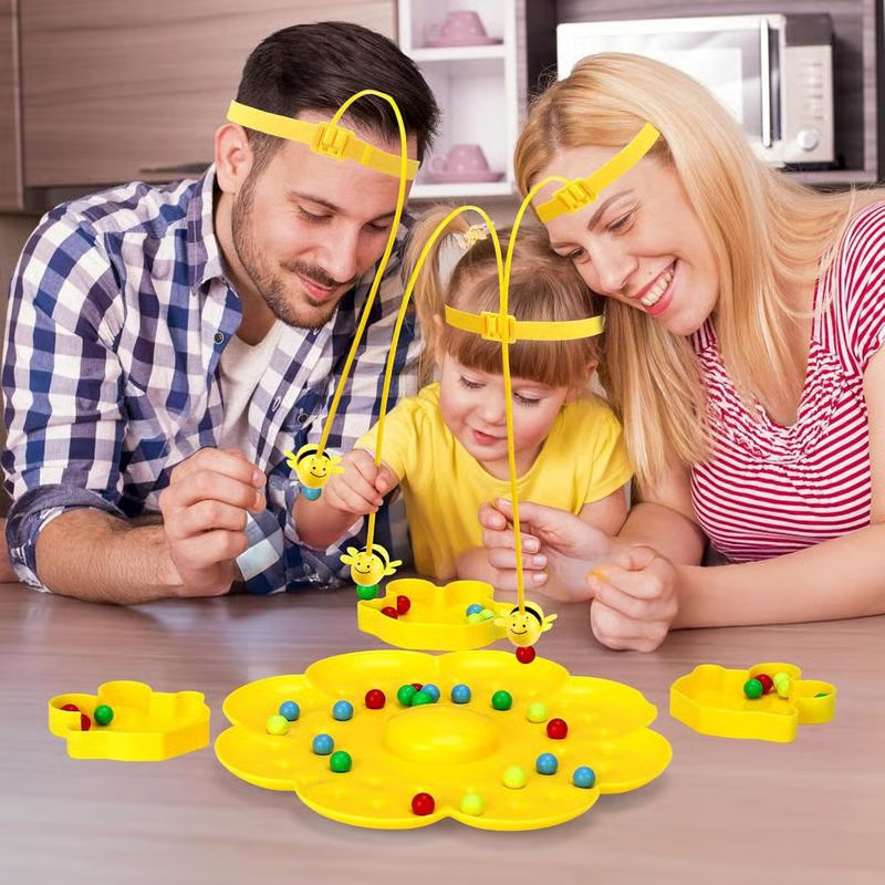 Magnetic bee string game