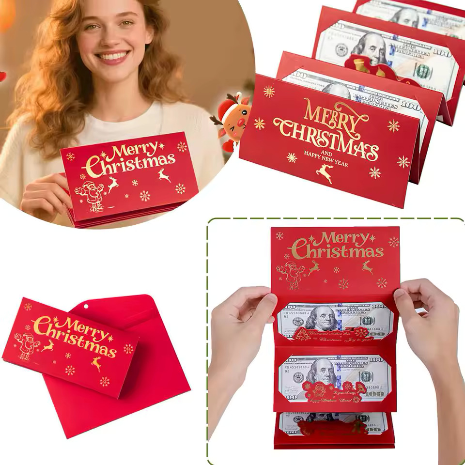 Foldable Christmas envelope