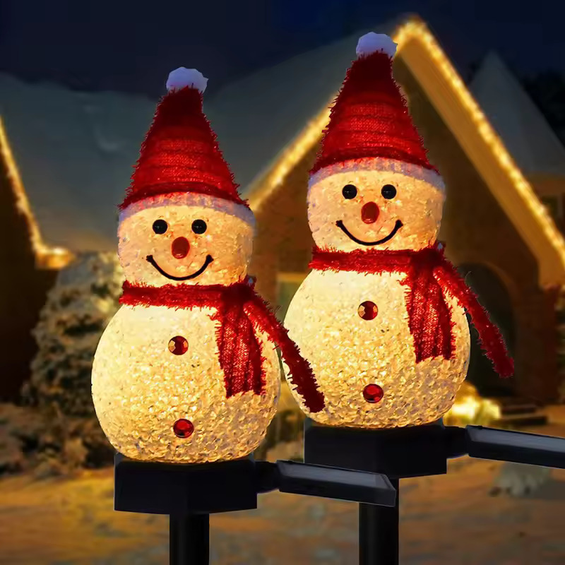 Snowman lamp