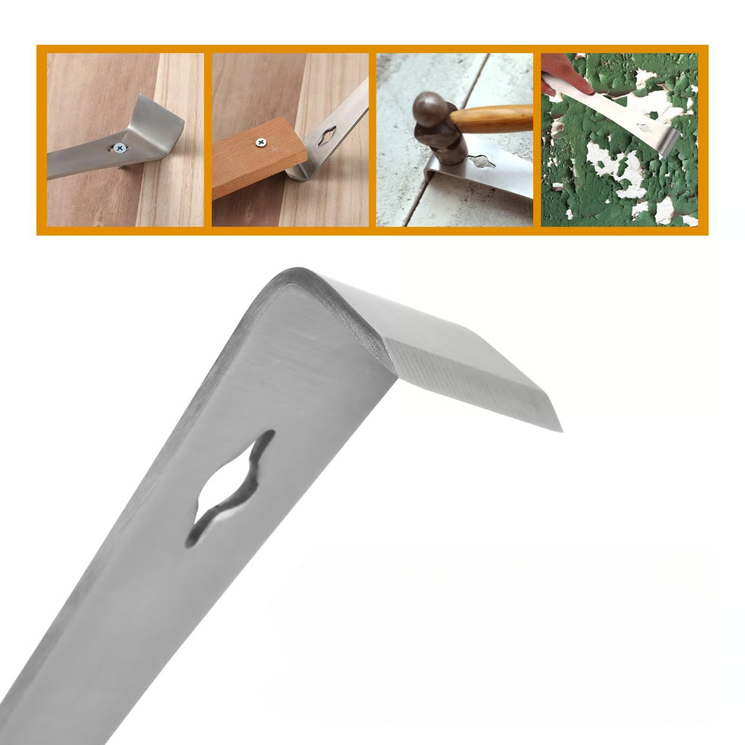 Stainless steel scraper and lever tool (2 pcs)