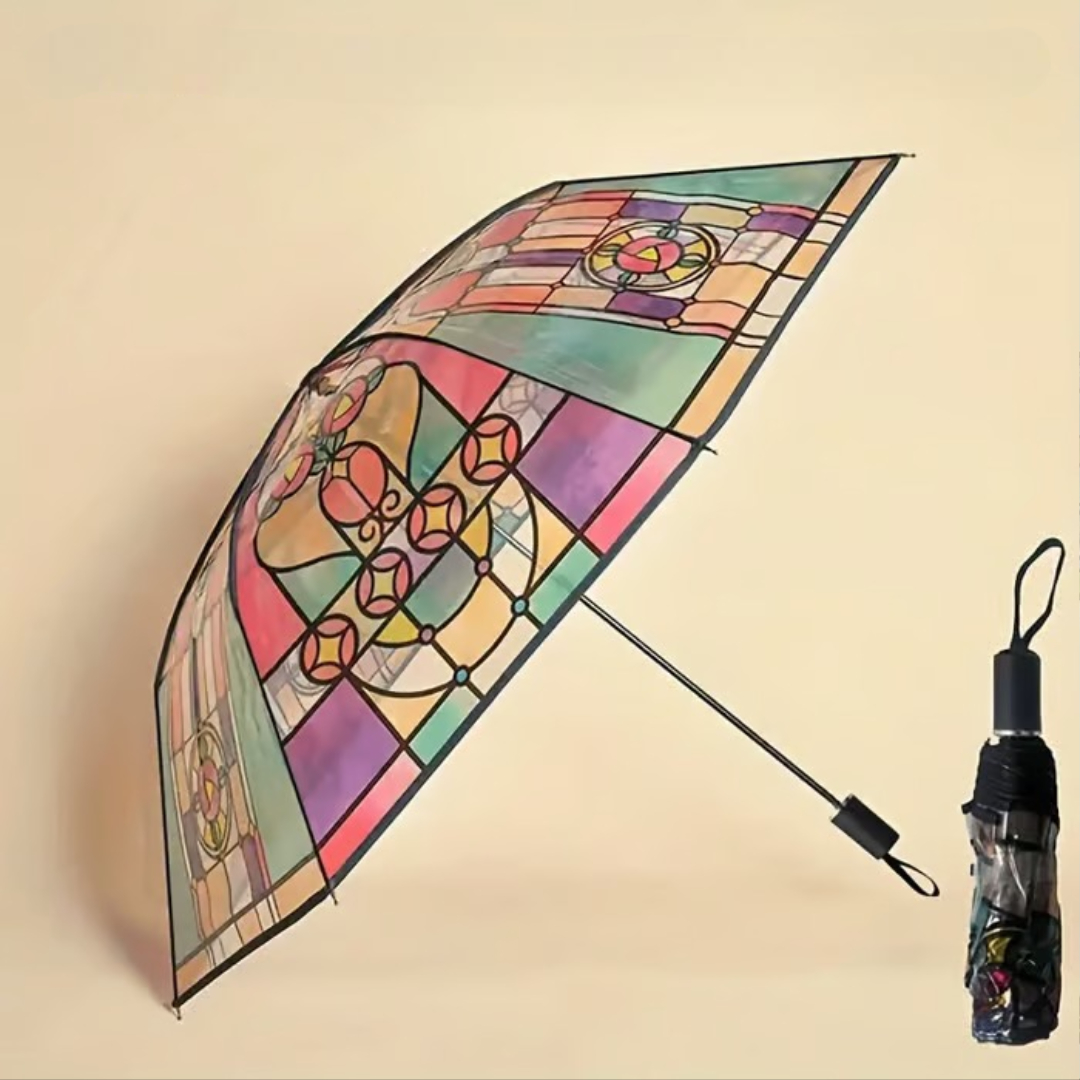 Transparent automatic umbrella