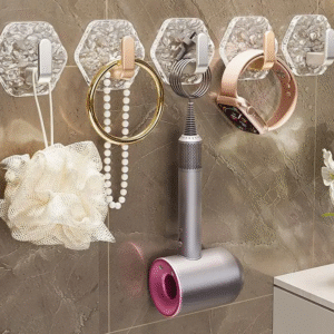 Hexagonal no-drill hooks