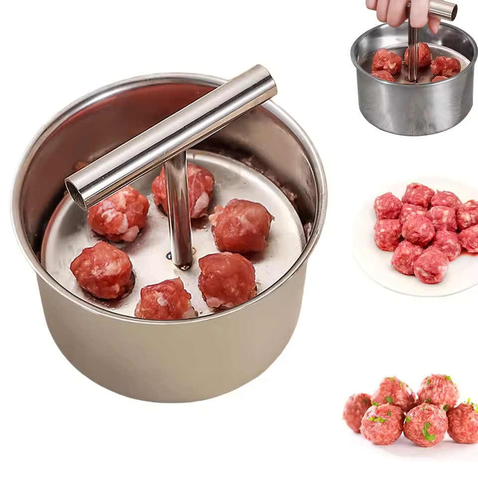 Stainless steel meatball maker