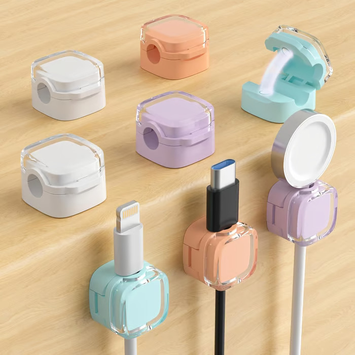 Magnetic cable clips