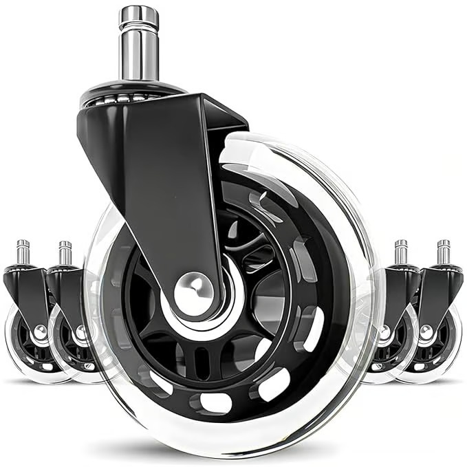 Silent rolling casters (5 pcs)