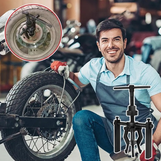 Three-claw tire extractor tool