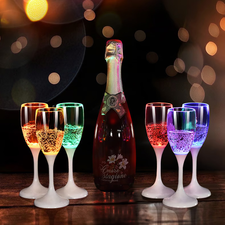 LED wine glasses