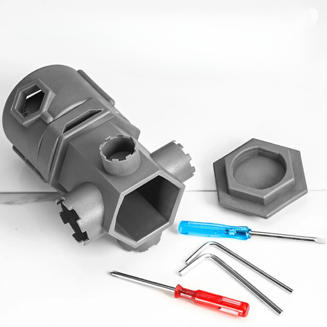 All-in-one wrench tool set for faucet