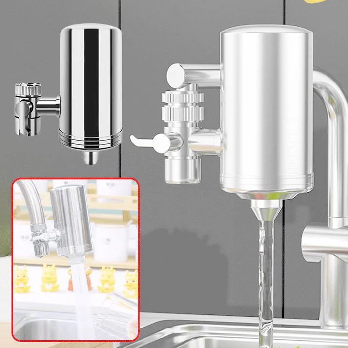 Improved faucet water purifier