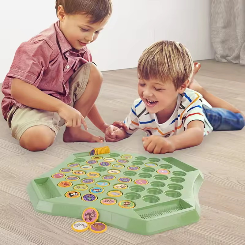 Animal and fruit flip memory game